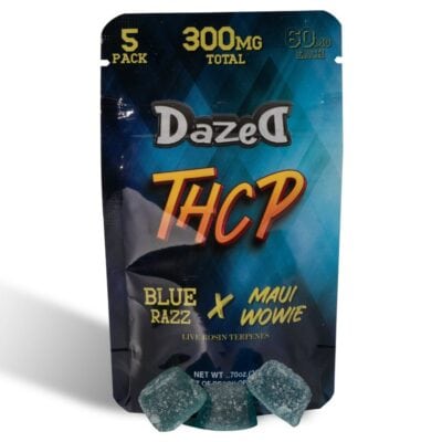 Dazed8 THCP Gummies 300mg 5 Pieces - Blue Razz