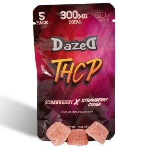 Dazed THCP Gummies 300mg 5pc - Strawberry