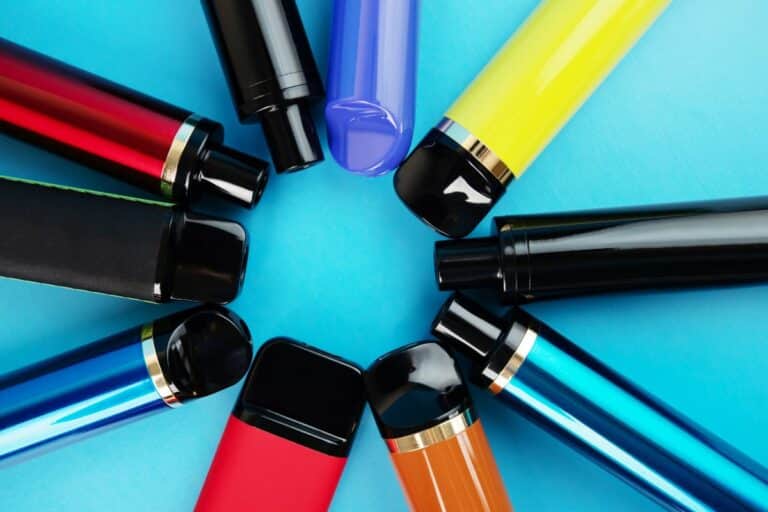 Different types of weed pens kept together.
