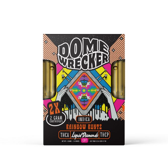 DomeWrecker THCa Cartridge 4g Rainbow Runtz