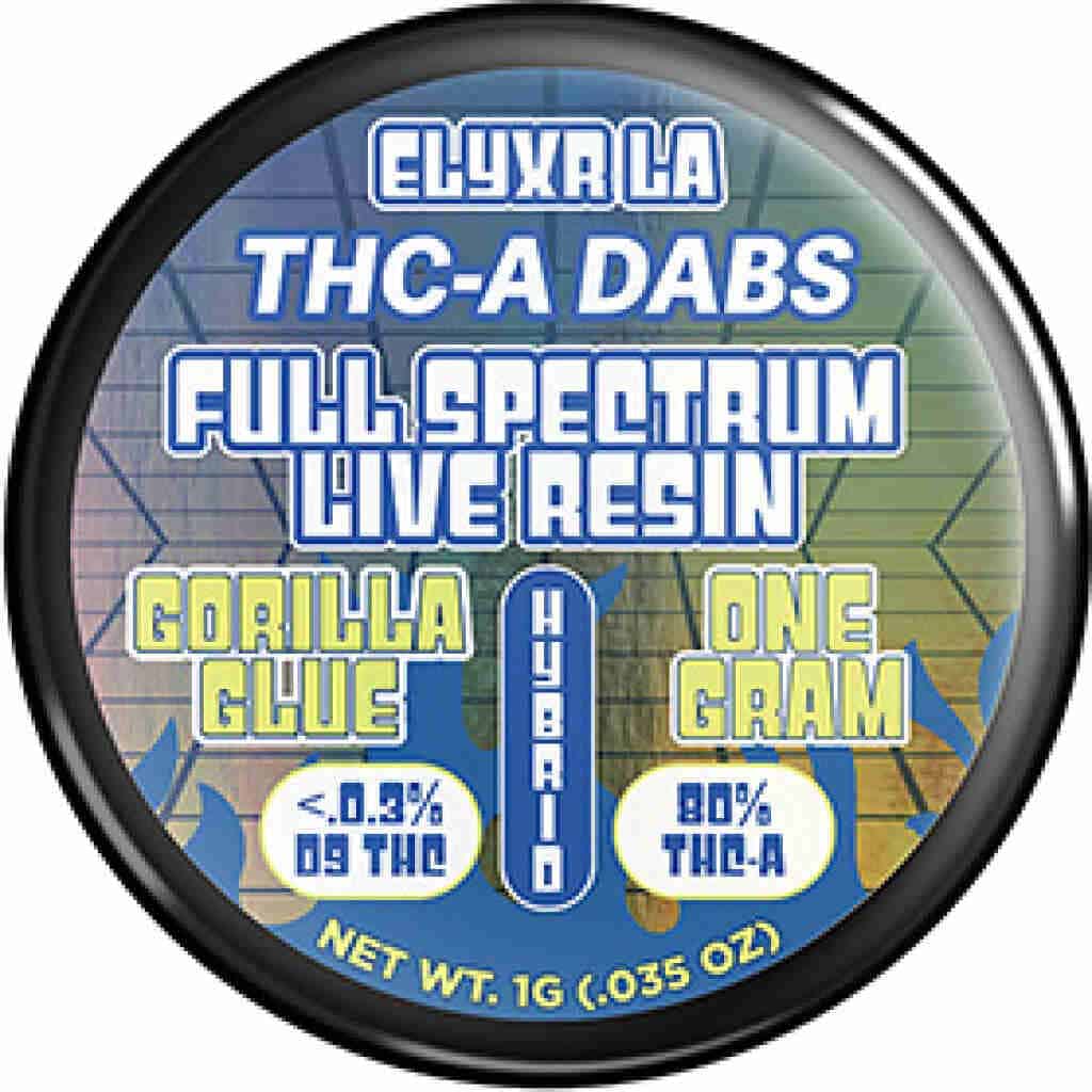 Elyxr THC A Dabs 1G gorilla glue