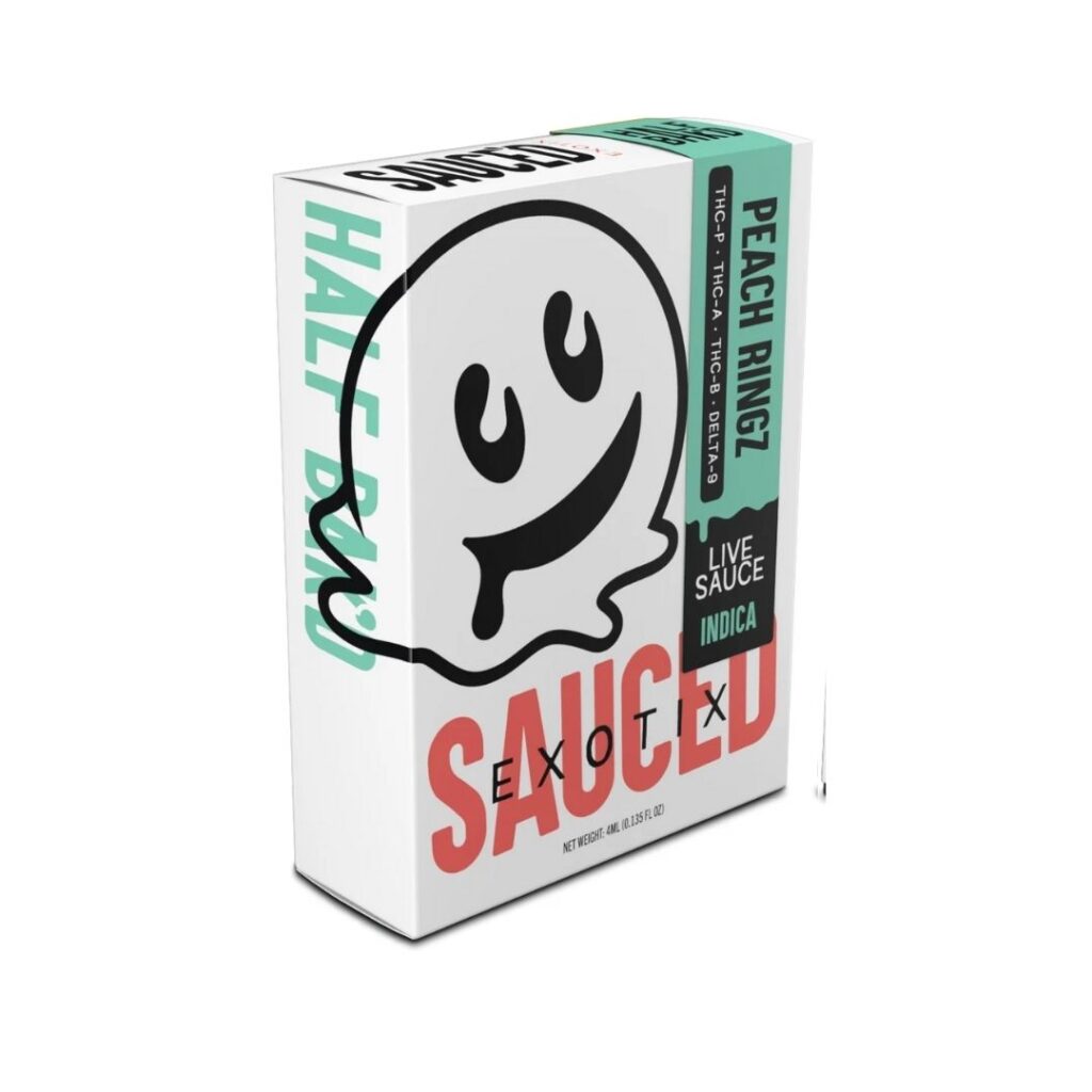 Half Bak'd Sauce'd Exotix Disposables 4g - Peach Ringz (Indica)