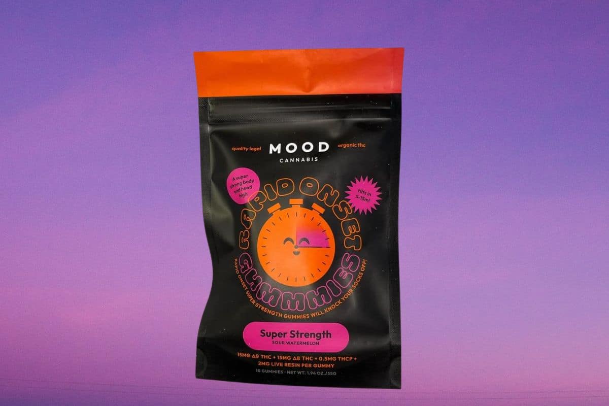 Mood gummies in sour watermelon flavor