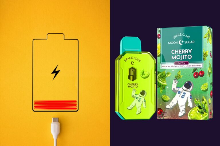 Space Club Disposable Vape and its charger