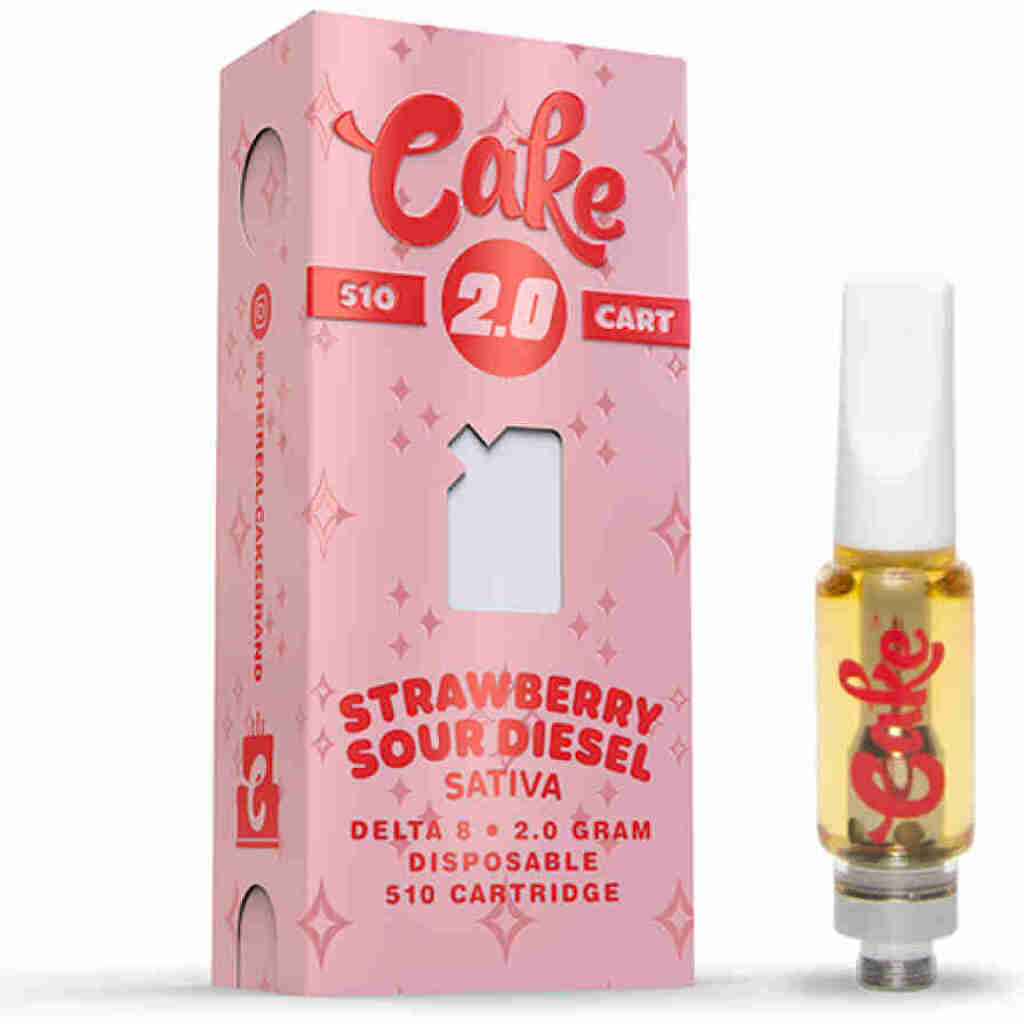 cake 2g D8 cartridge strawberry sour diesel