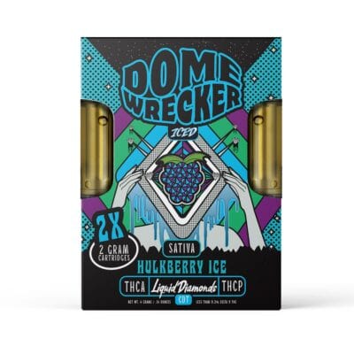 Domewrecker iced thca cartridges 4g hulkberry ice