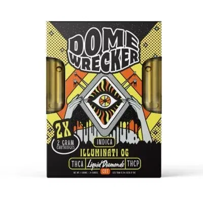 Domewrecker iced thca cartridges 4g illuminati OG