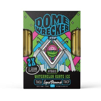 Domewrecker iced thca cartridges 4g watermelon runtz ice