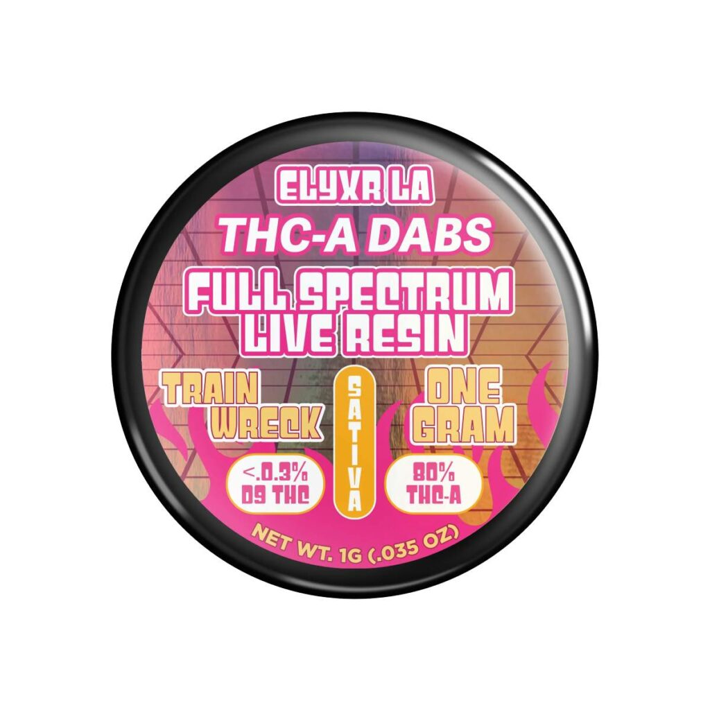 elyxr la thca dabs full spectrum live resin trainwreck sativa 1g