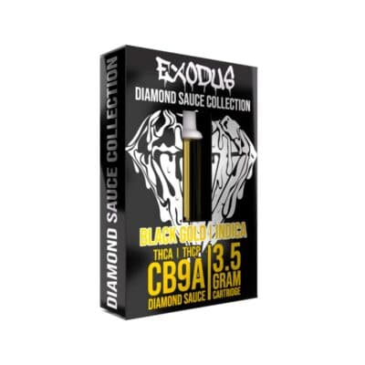 exodus diamond sauce collection cb9a cartridges 3.5g black gold