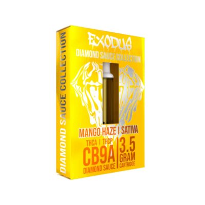 exodus diamond sauce collection cb9a cartridges 3.5g mango haze