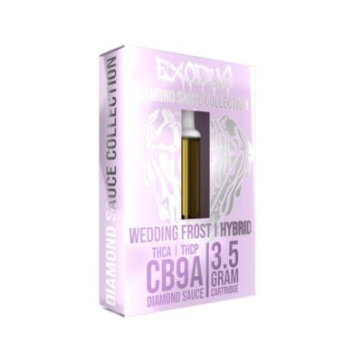 exodus diamond sauce collection cb9a cartridges 3.5g wedding frost