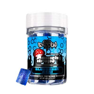 exodus mushy drops microdose blend gummies blueberry acai