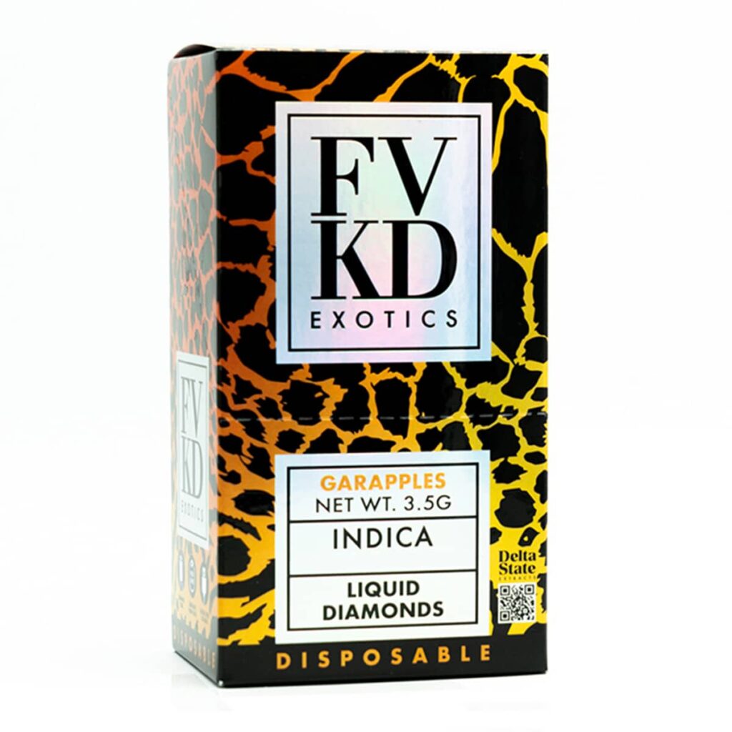 fvkd exotics liquid diamonds thca disposables 3.5 g garapples