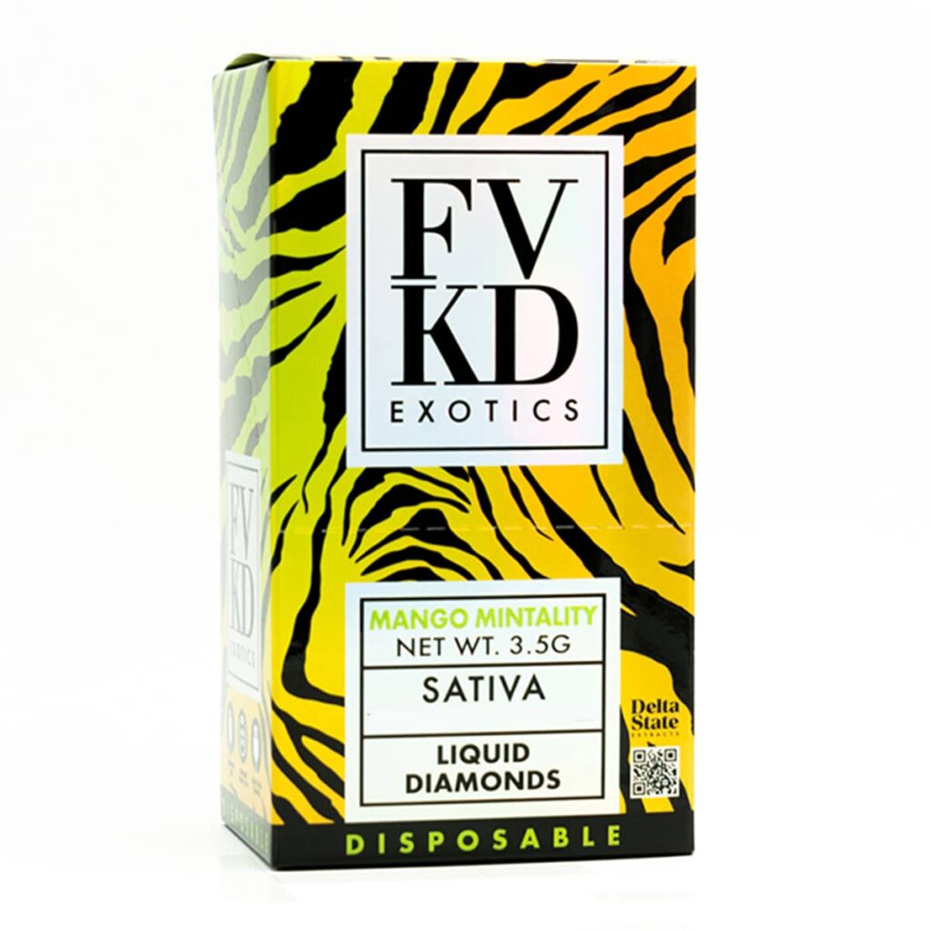 fvkd exotics liquid diamonds thca disposables 3.5 g mango mentality