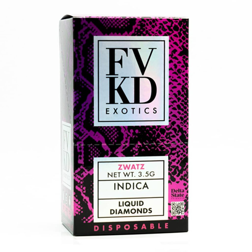 fvkd exotics liquid diamonds thca disposables 3.5 g zwatz.