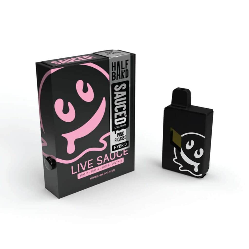 half bakd sauced collection disposables 4g pink picasso