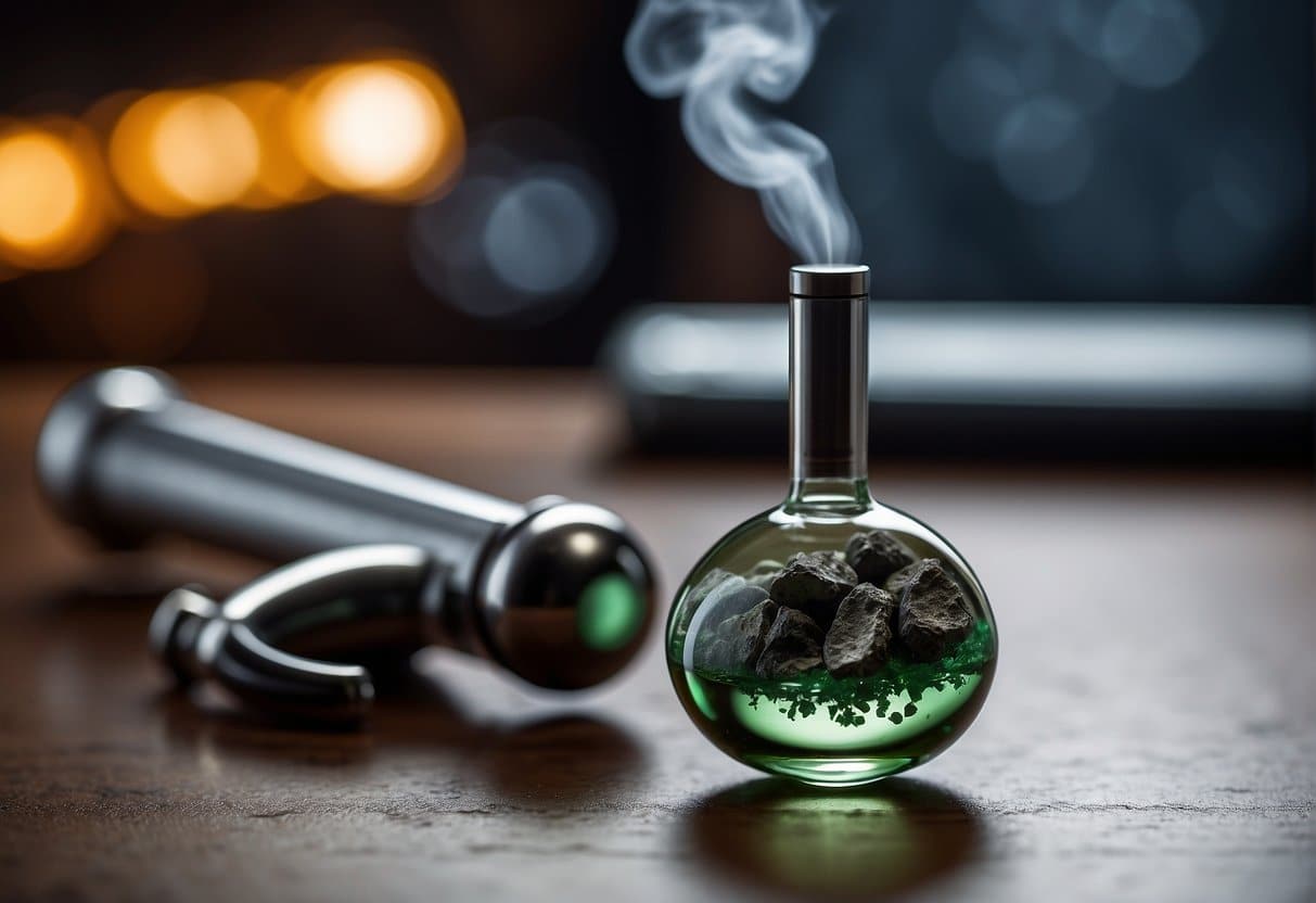 bong filled with moonrocks