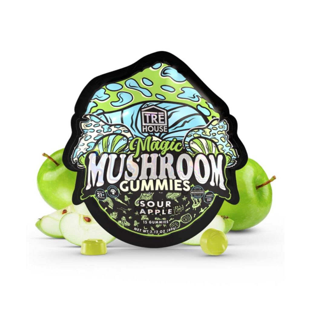 tre house magic mushroom gummies sour apple