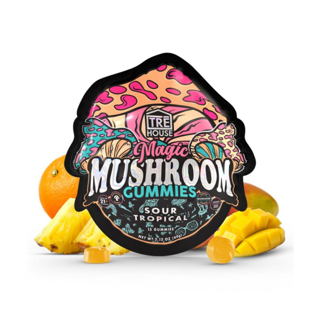 tre house magic mushroom gummies sour tropical