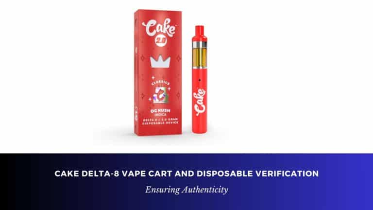 verify real Cake Delta-8 Vape Cart and Disposables