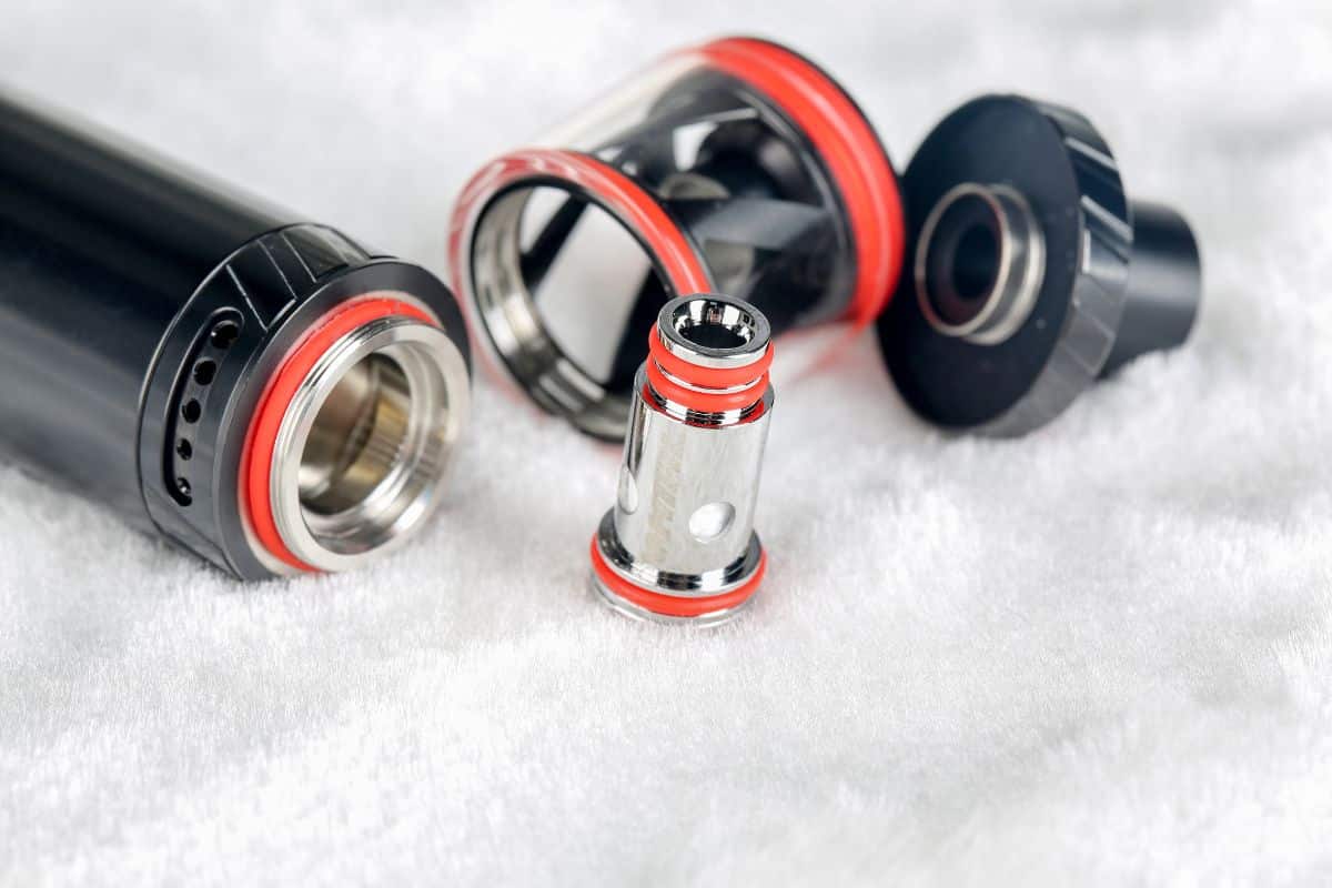 Vape being detached for recycling purpose