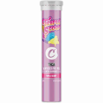 cookies premium thca diamond infused prerolls triple scoop