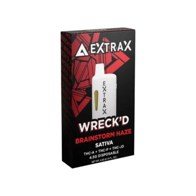 delta extrax wreckd collection disposables 4.5g brainstorm haze