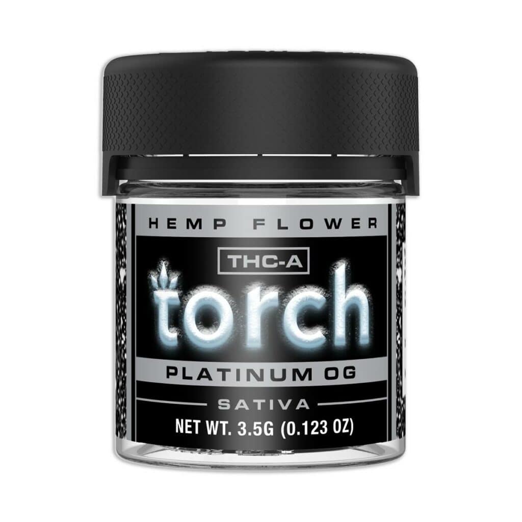 torch powdered doughnuts thca flower 3.5g platinum og