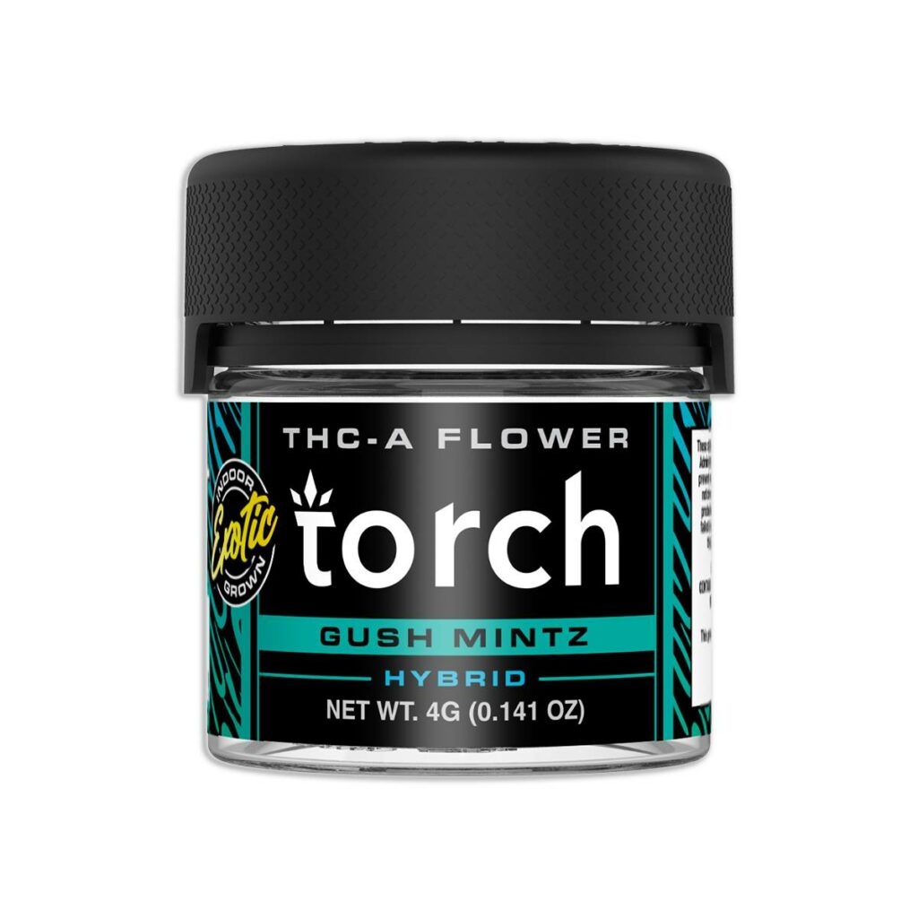 torch premium thca flower jar 4g gush mintz.