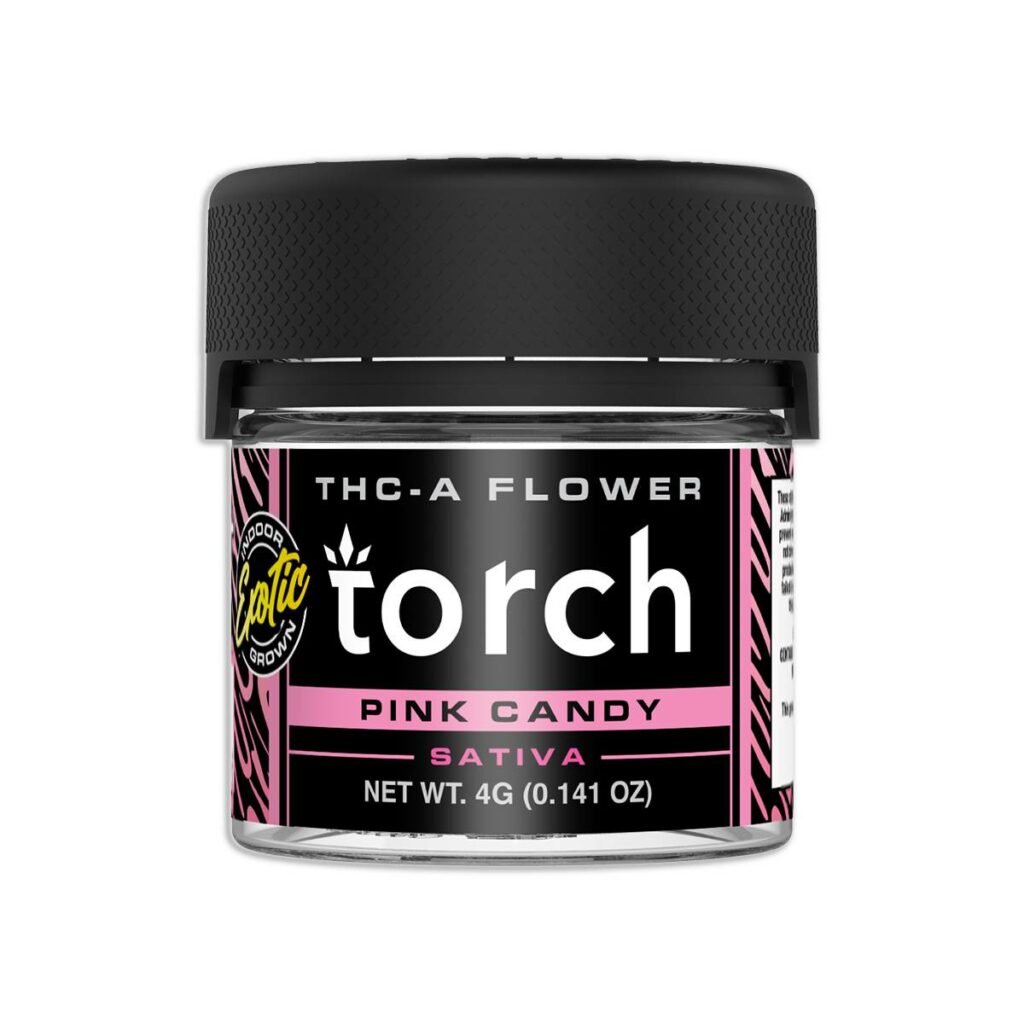 torch premium thca flower jar 4g pink candy.