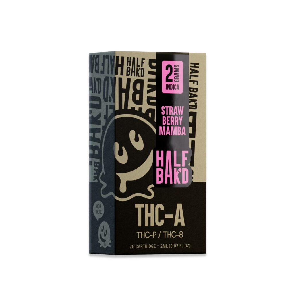 half bakd thca cartridges 2g strawberry mamba