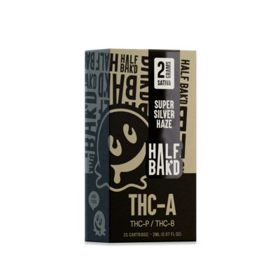 half bakd thca cartridges 2g super silver haze