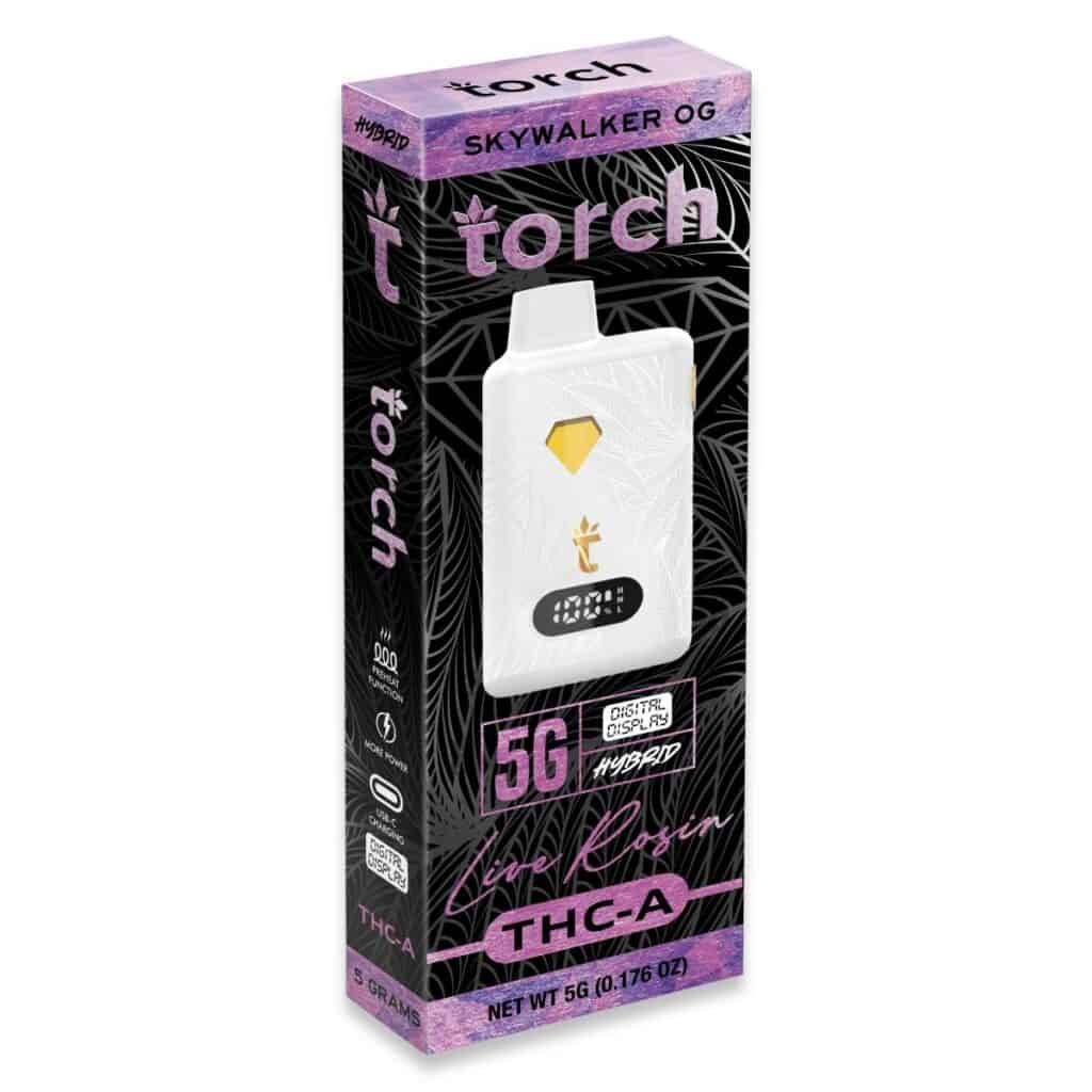 torch thca live rosin screen disposable 5g skywalker og