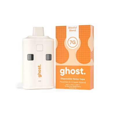 Ghost Blissful Blend THCa Disposable 7g Flavor Peaches & Cream