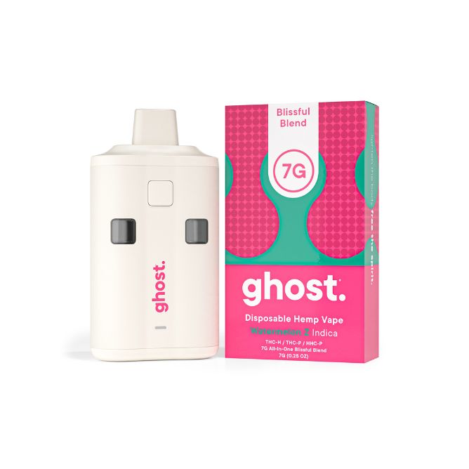 Ghost Blissful Blend THCa Disposable 7g Flavor Watermelon Z