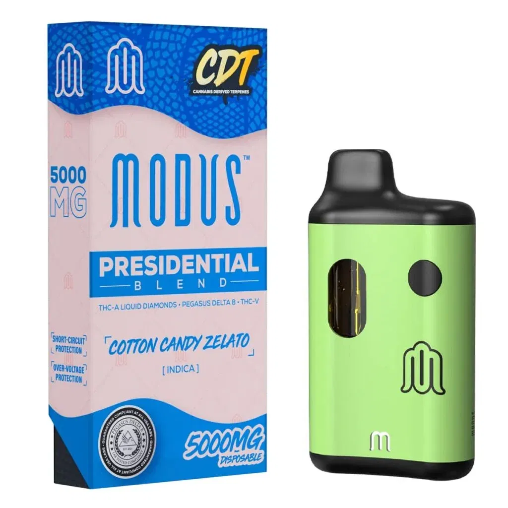 Modus Presidential Blend Liquid Diamonds Disposables 5g - Cotton Candy Zelato