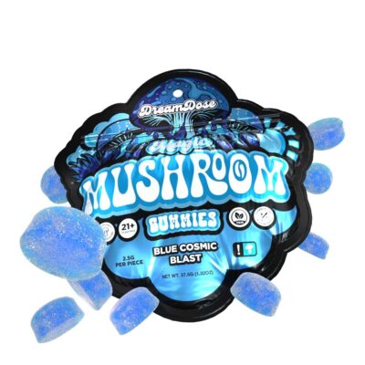 delta extrax dream dose nootropic magic mushroom gummies 15pc blue cosmic blast