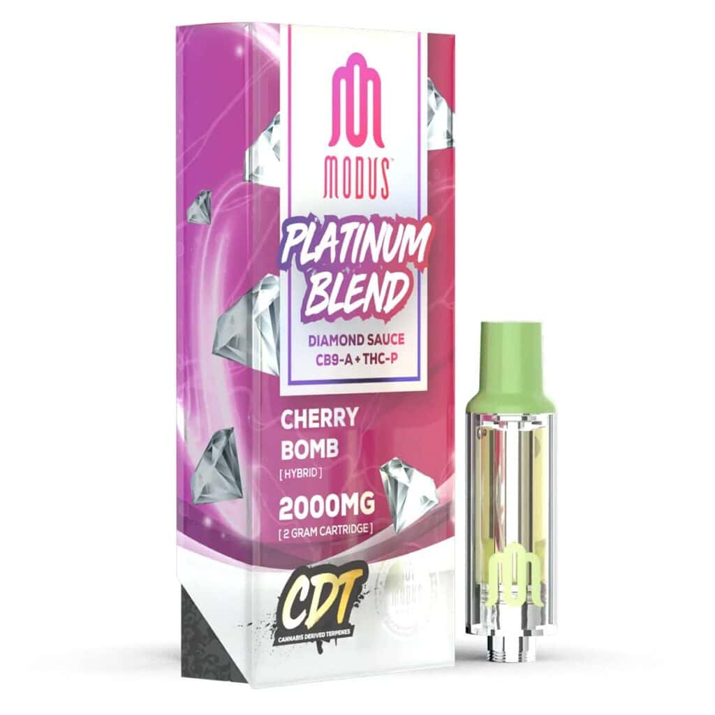 Modus Platinum Blend Diamond Sauce Cartridges 2g Cherry Bomb