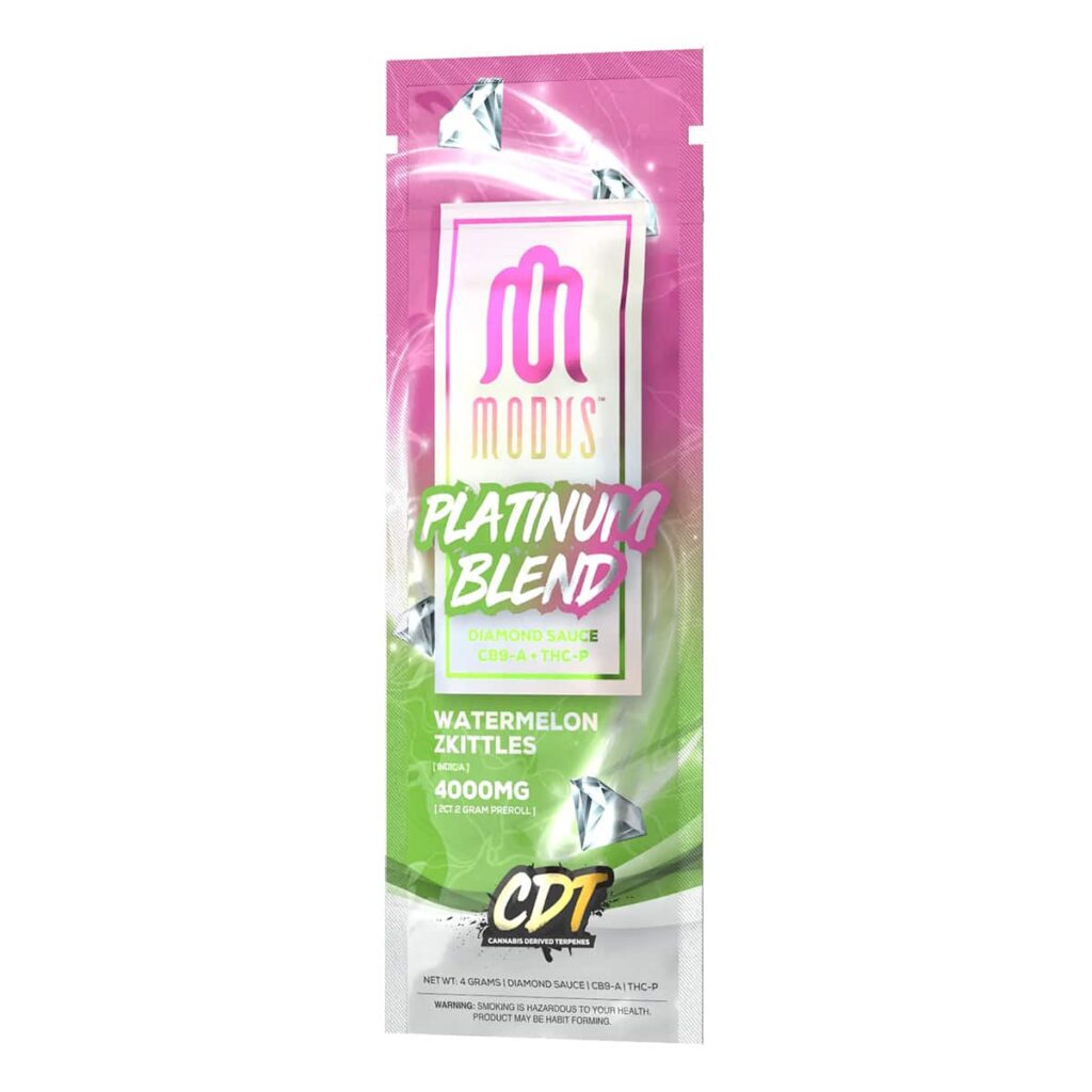 modus platinum blend prerolls 4g Watermelon Zkittles