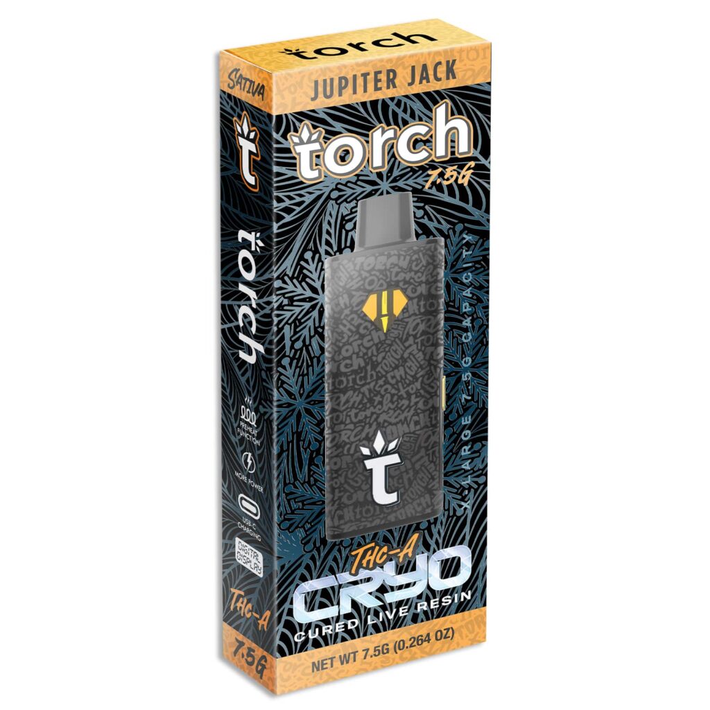 torch thca cryo cured live resin disposable 7g jupiter jack