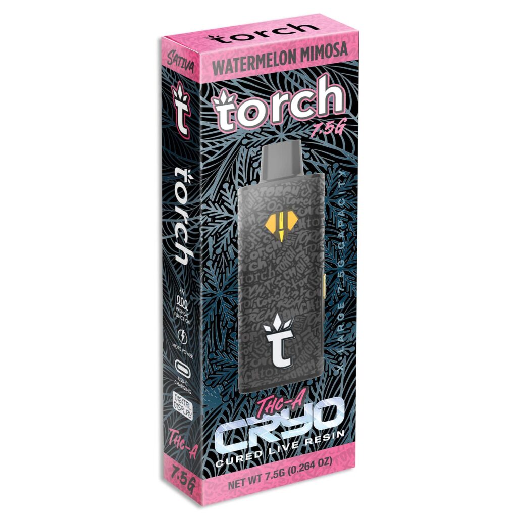 torch thca cryo cured live resin disposable 7g watermelon mimosa