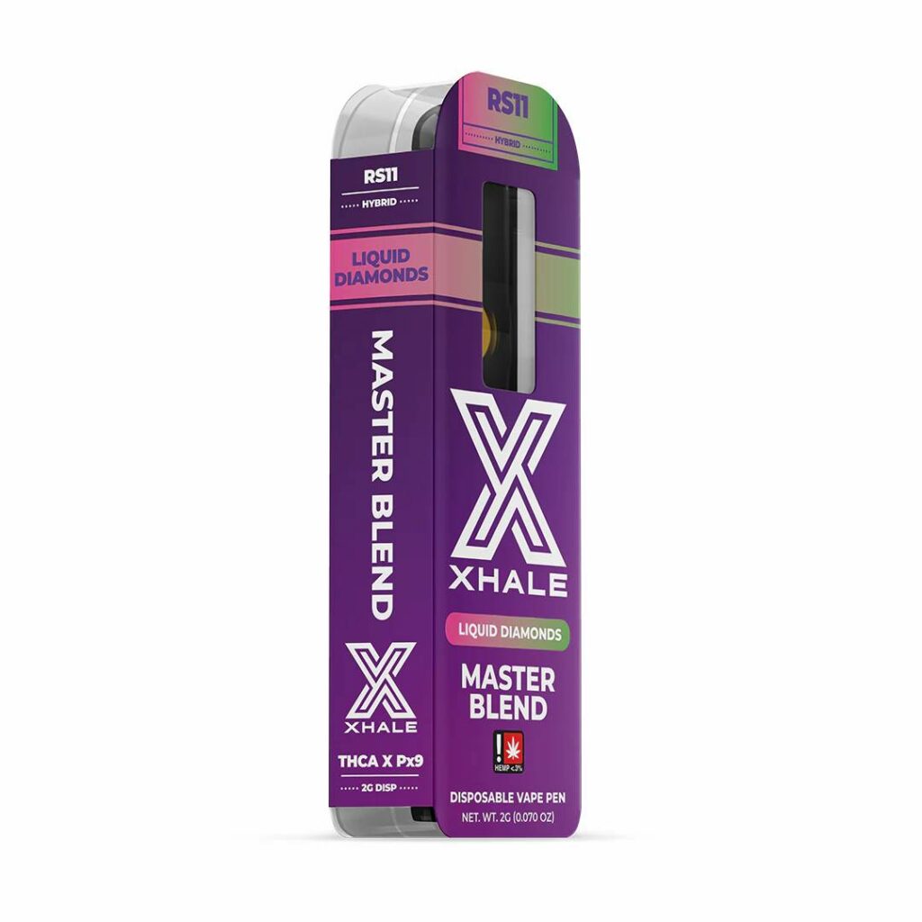 xhale master blend thca liquid diamonds disposable 2g rs11