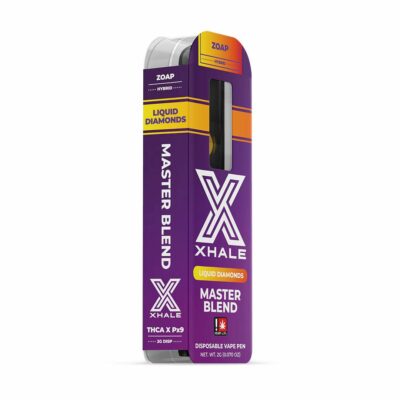 xhale master blend thca liquid diamonds disposable 2g zoap