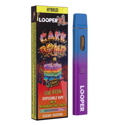 Looper XL Live Resin Disposables (3g) - Cake Bomb