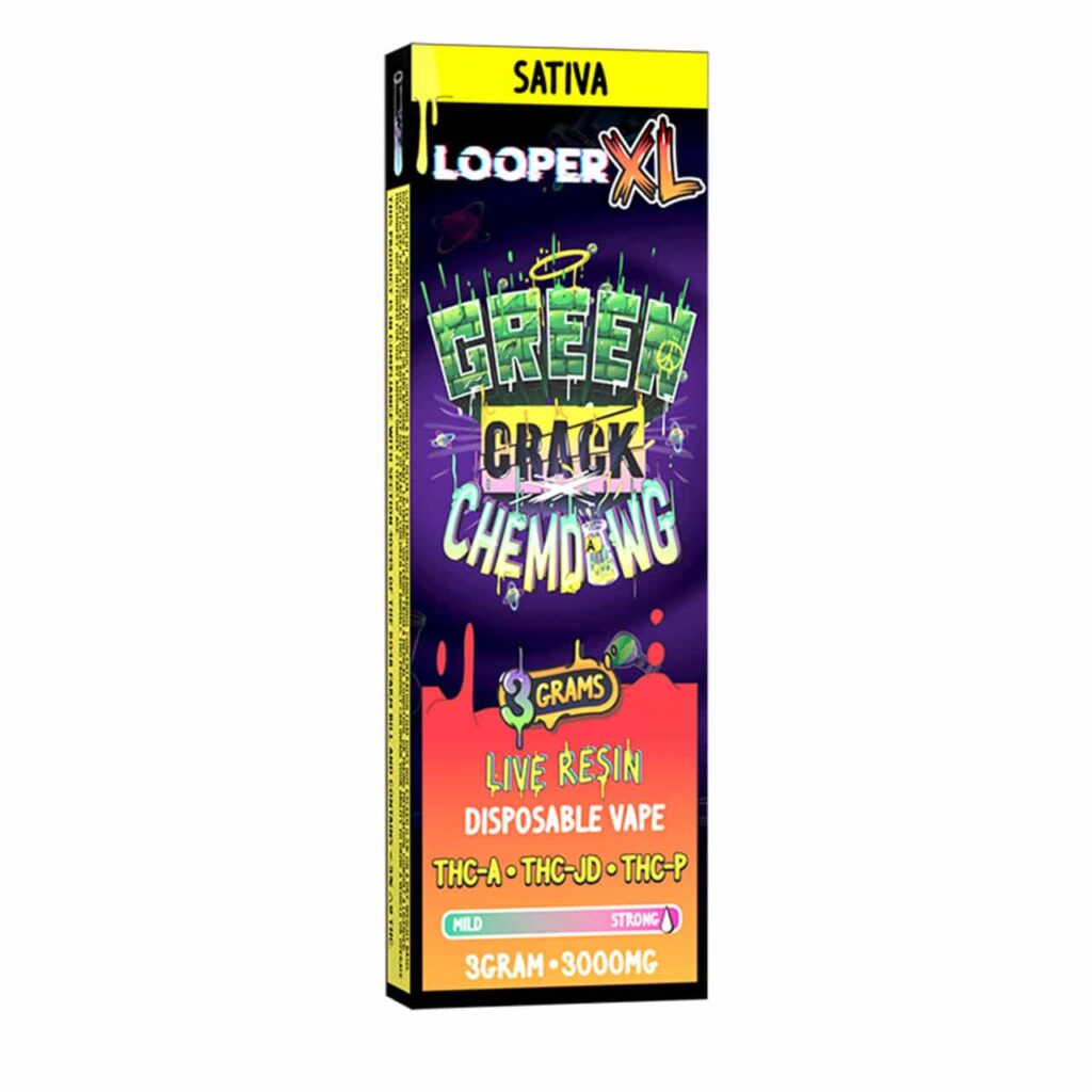 Looper XL Live Resin Disposables (3g) - Green Crack Chemdawg