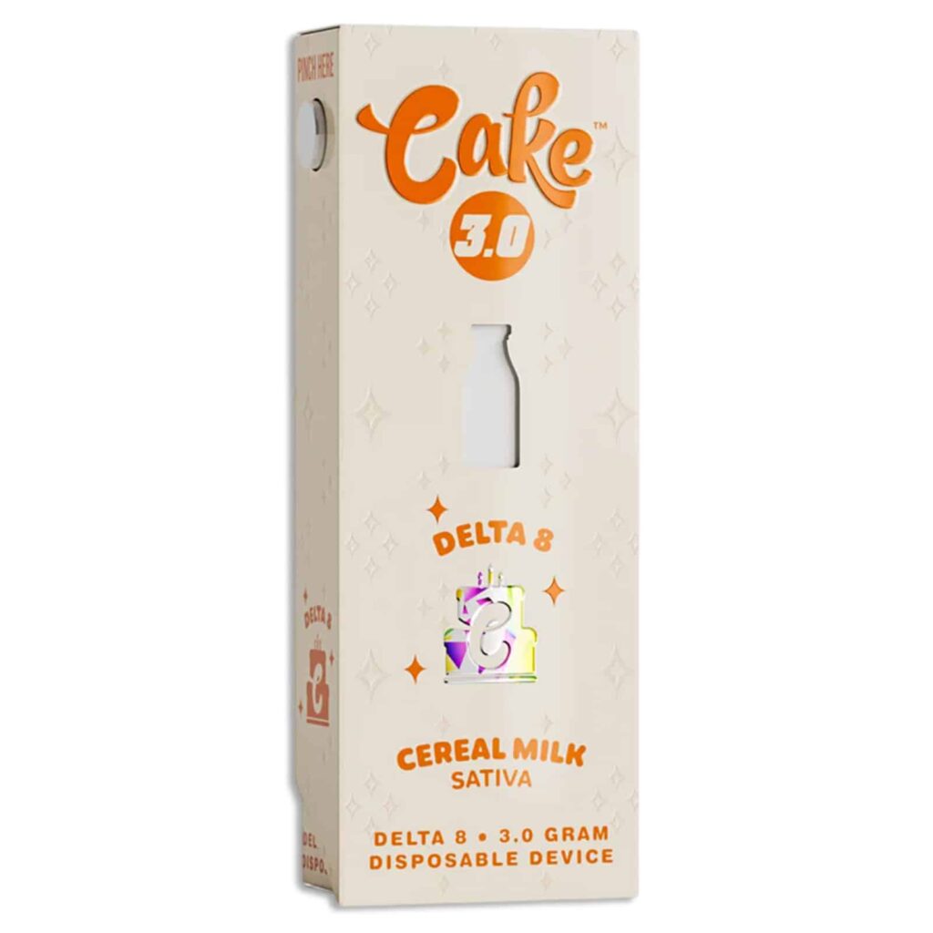 cake delta 8 3.0 disposable 3g cereal milk