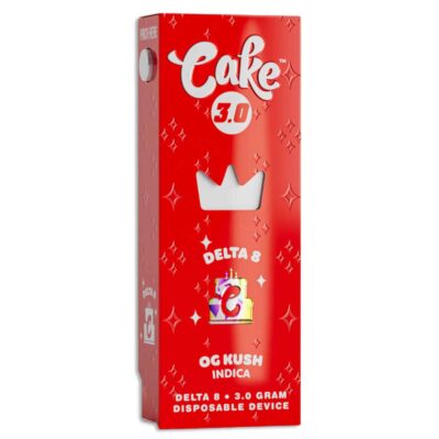 cake delta 8 3.0 disposable 3g og kush