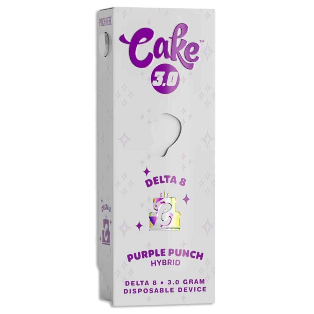 cake delta 8 3.0 disposable 3g purple punch