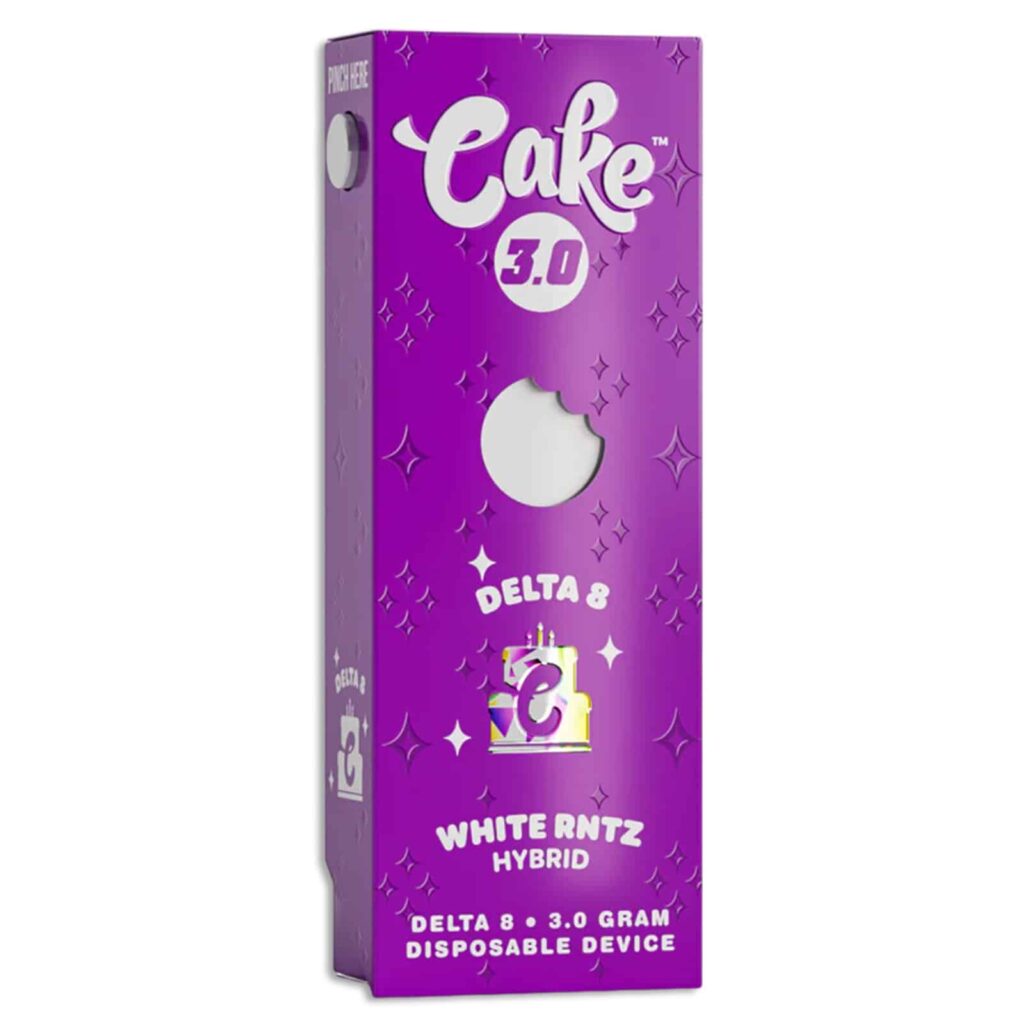 cake delta 8 3.0 disposable 3g white runtz